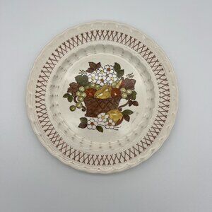 Fruit Basket by Metlox Dinner Plate, Vintage Stoneware, Replacement, Mismatch